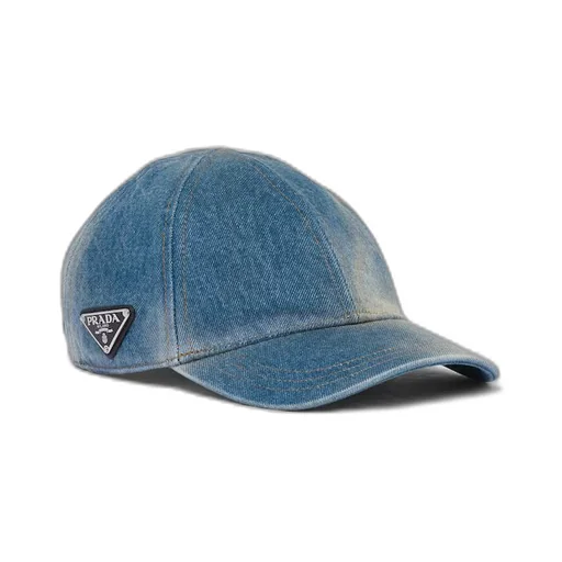 Denim baseball cap