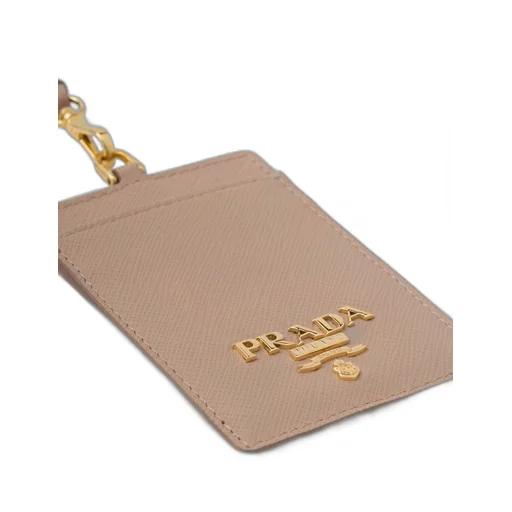 Saffiano Leather Badge Holder
