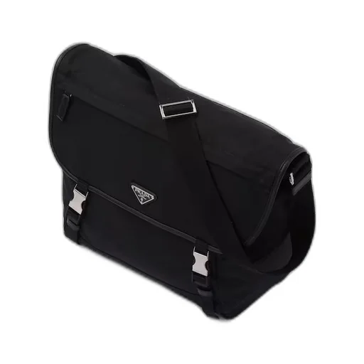 Re-Nylon and Saffiano leather shoulder bag