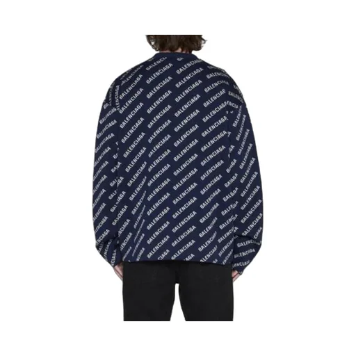 Allover Logo Knit Cardigan