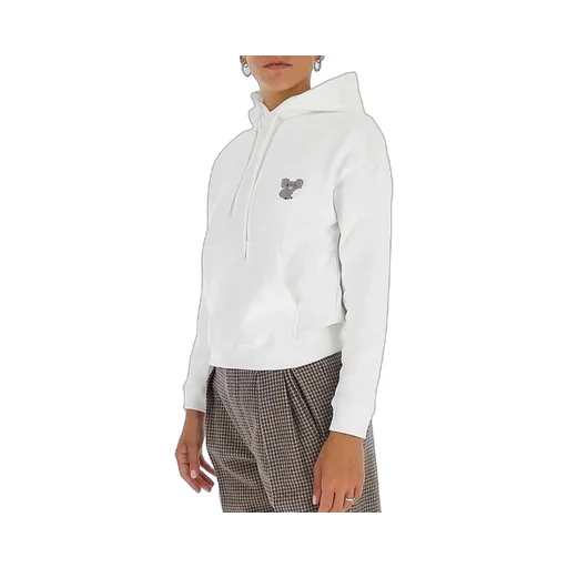 Koala Embroidered Hoodie White