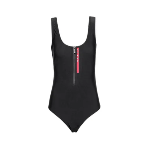 Stretch jersey one-piece swimsuit