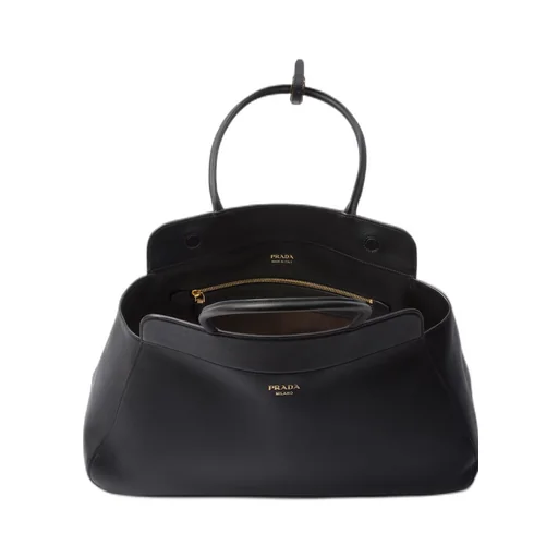 Large leather tote bag
