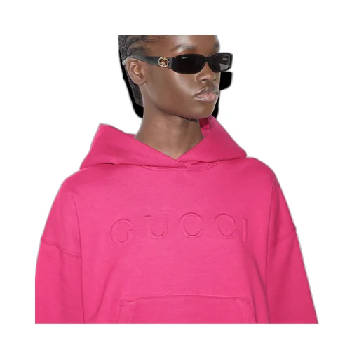 Cotton jersey hooded sweatshirt
