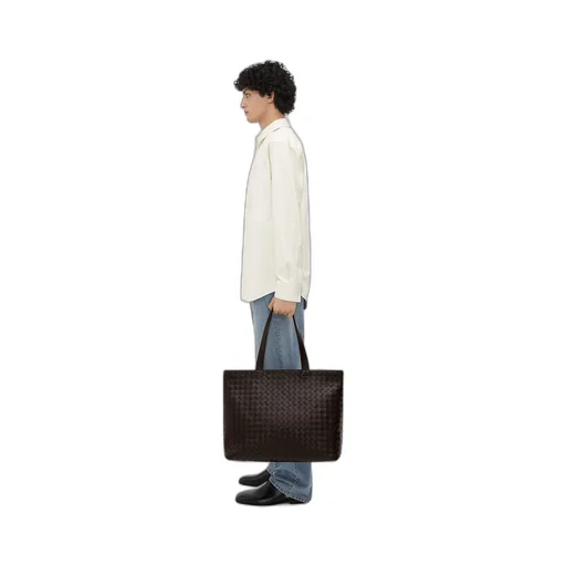 Large Intrecciato Zipped Tote