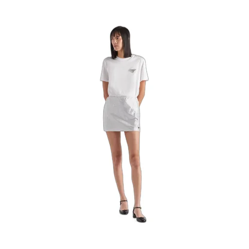 Embroidered jersey T-shirt