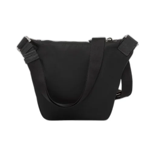 Re-Nylon and Saffiano leather shoulder bag