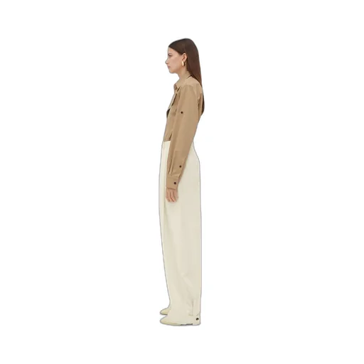 Light Cotton Twill Tapered Trousers