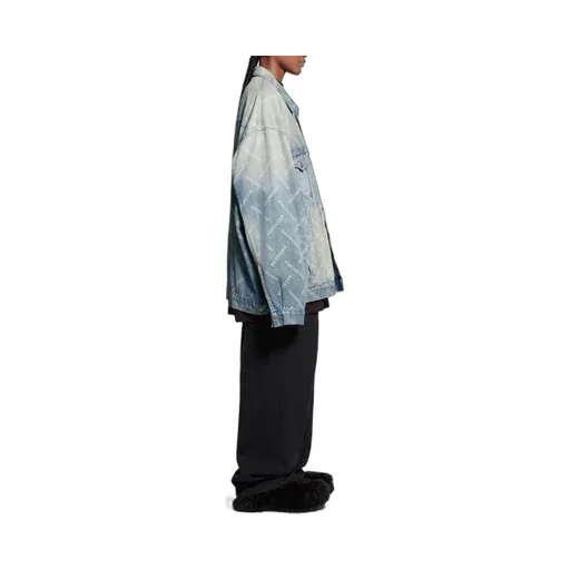 Bal Diagonal Allover Oversized Jacket