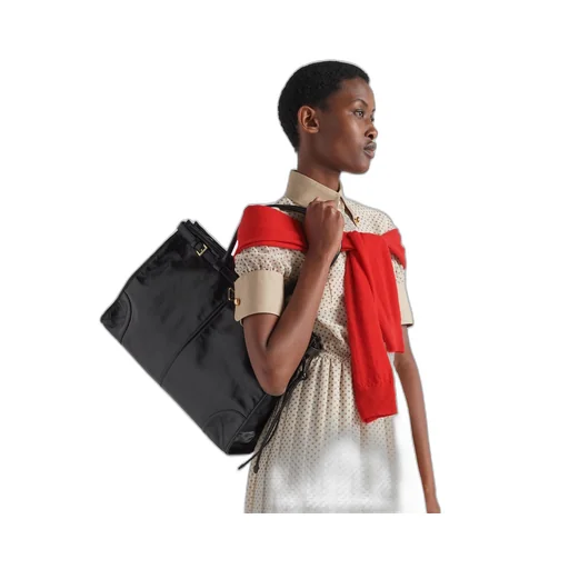 Large leather handbag