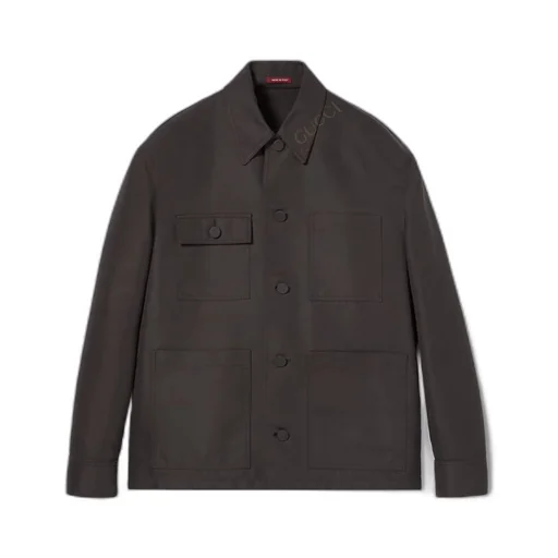Technical cotton jacket
