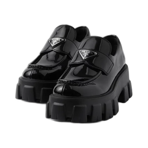 Monolith patent leather loafers