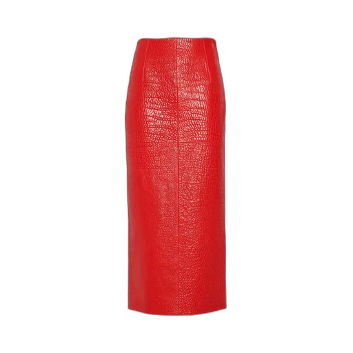 Nappa leather skirt