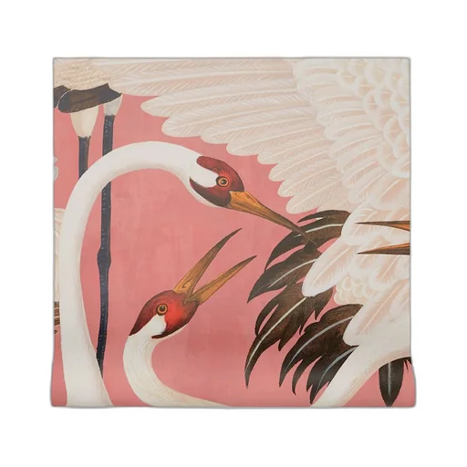 Heron print wallpaper