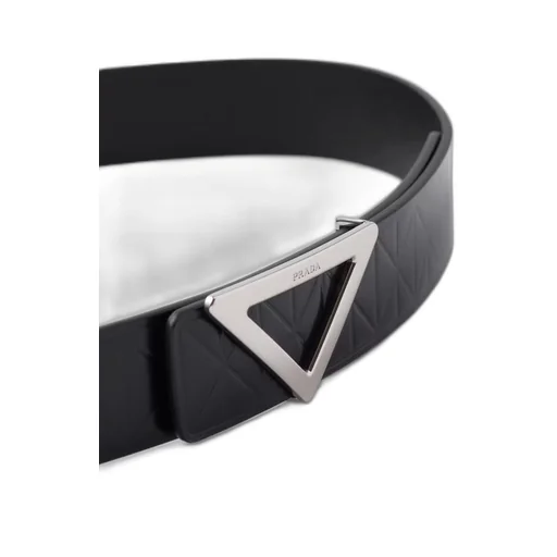 Brushed leather belt strap