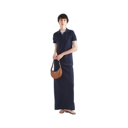 Piqué midi-dress