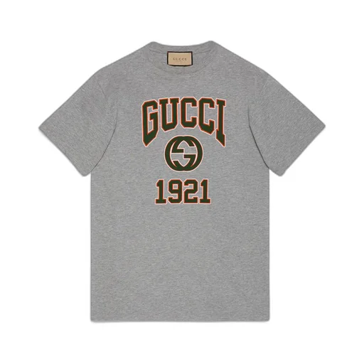 Cotton jersey printed T-shirt