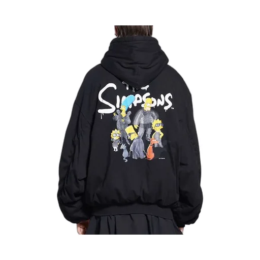 Balenciaga x The Simpsons Padded Bomber Hoodie