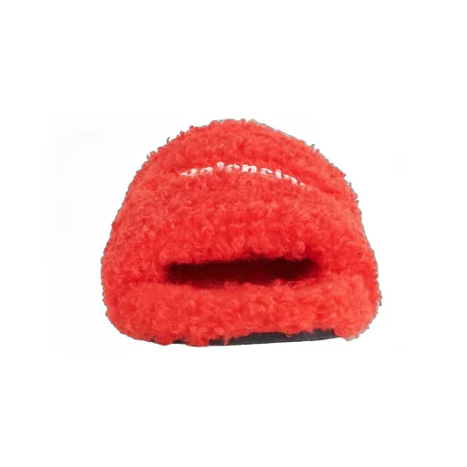 Furry Slide Red White