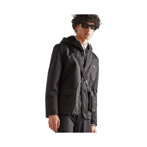 Single-breasted Re-Nylon jacket