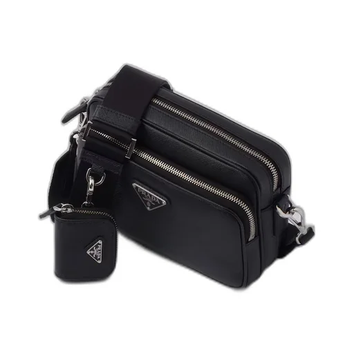 Saffiano leather shoulder bag