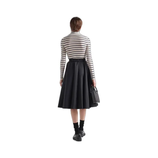 Re-Nylon pleated skirt