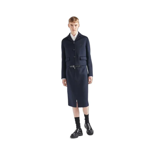 Single-breasted cashgora jacket