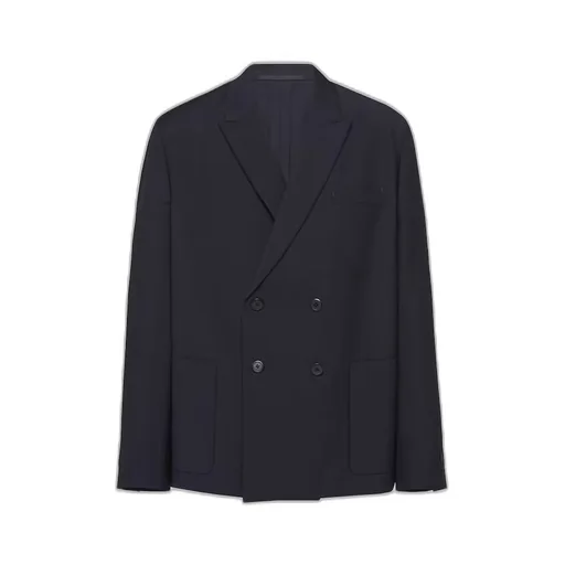 Double-breasted mohair wool jacket