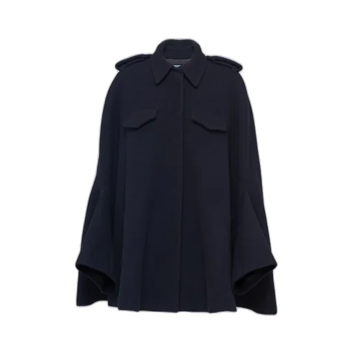 Single-breasted velour caban jacket