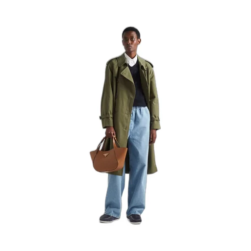 Prada medium leather tote bag