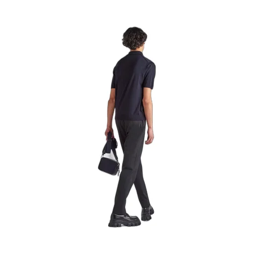 Superfine wool polo shirt