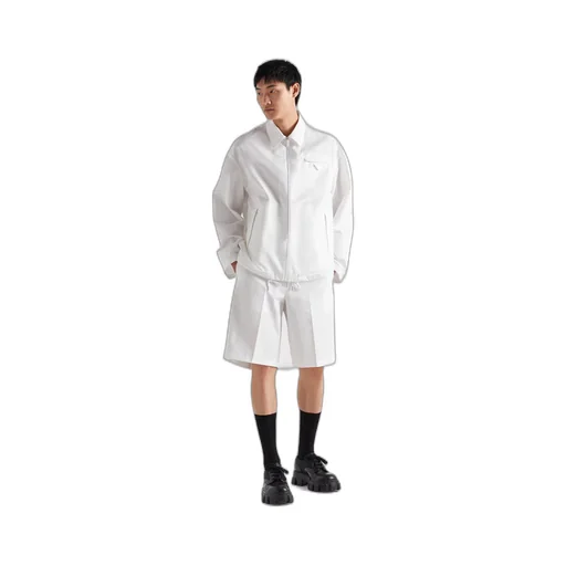 Technical poplin Bermudas