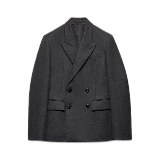 Double-breasted wool jacket
