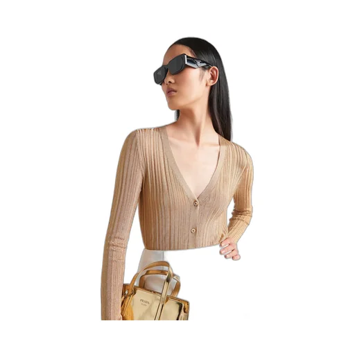 Lamé cardigan