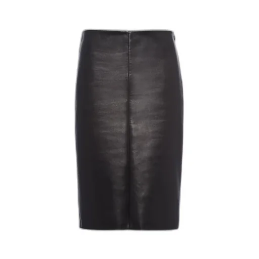 Nappa leather skirt
