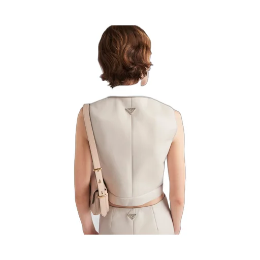 Stretch nappa leather vest