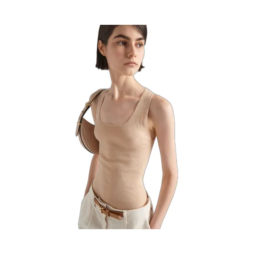 Cotton knit tank top