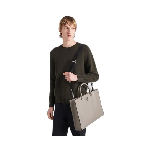 Saffiano leather tote bag