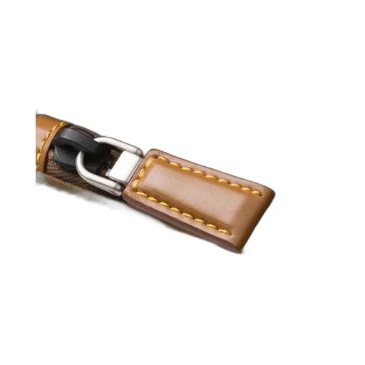 Re-Nylon and leather belt bag