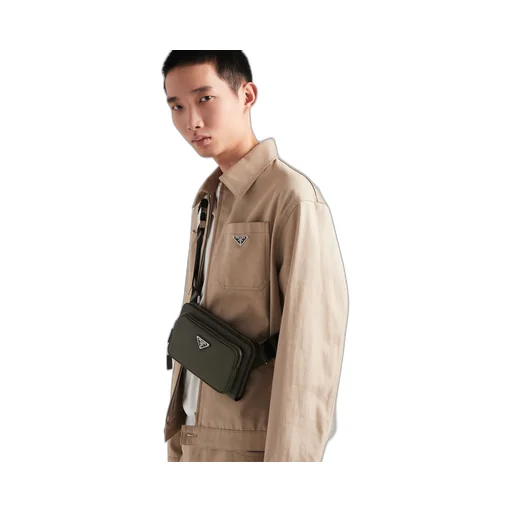 Saffiano leather belt bag