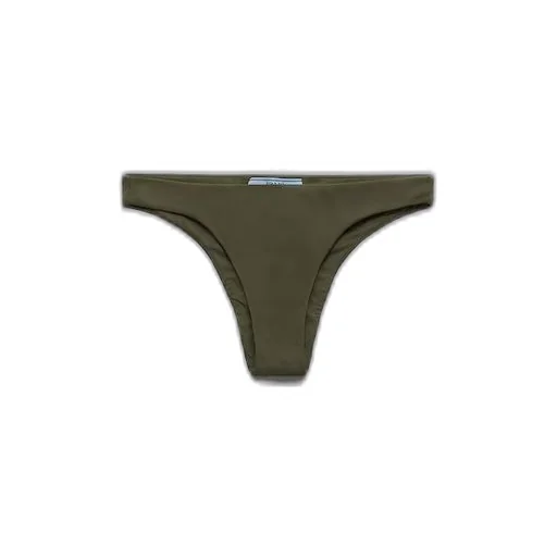 Ribbed knit bikini bottom