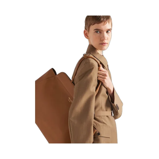 Large leather tote bag