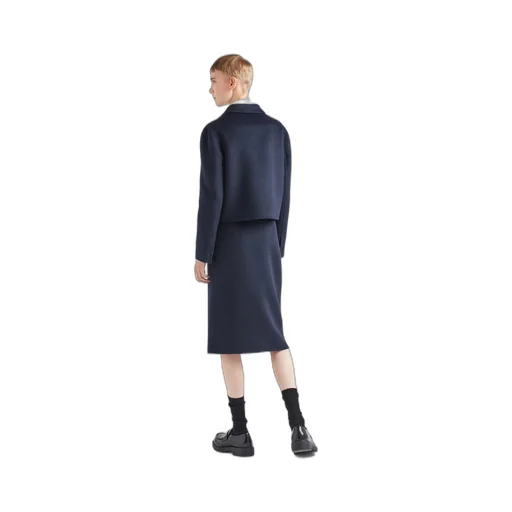 Single-breasted cashgora jacket