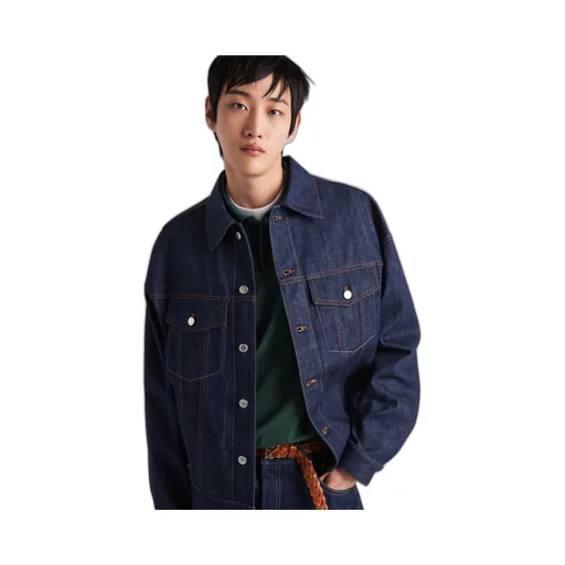 Selvedge denim blouson