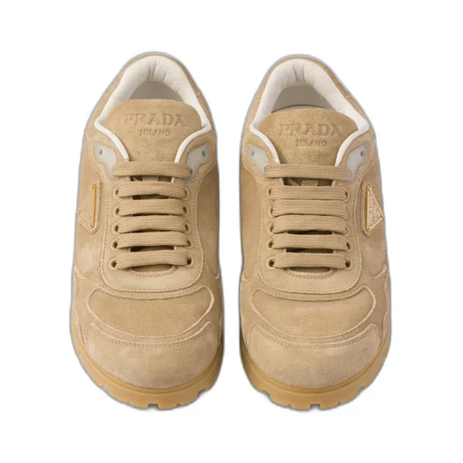 Faded suede sneakers