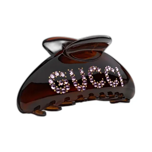 'GUCCI' hair clip with crystals