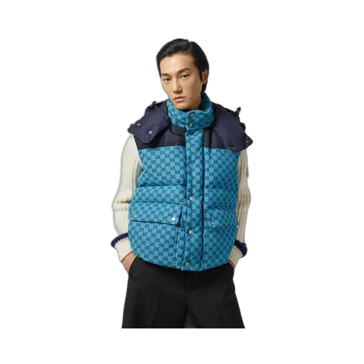 GG canvas down gilet