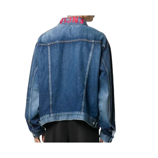 Neck Logo Denim Jacket