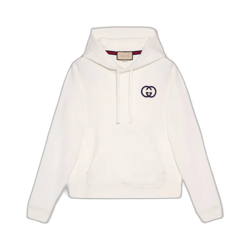 Cotton jersey hooded sweatshirt