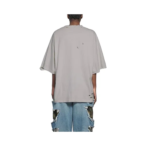 Mosaic Logo BB Alphabet Loose Hole Distress T-Shirt